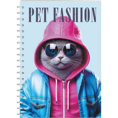 Блокнот Economix А5 пластиковая обложка, спираль, 80 листов, клетка (E21958-06) Винница