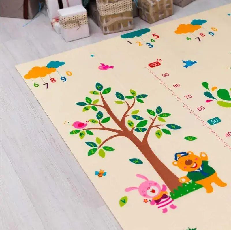 Детский игровой двухсторонний коврик Слоник и Звери 200х180х0.8см Киев - изображение 6