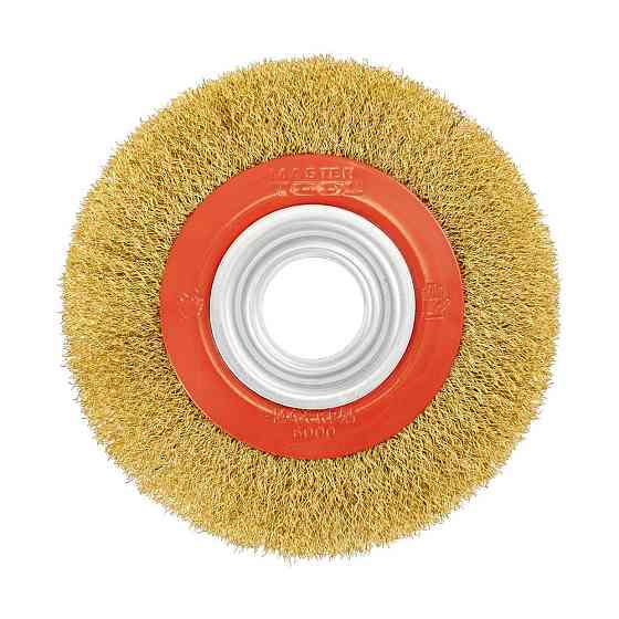 MASTERTOOL Щітка дискова MASTERTOOL з латунованого рифленого дроту Ø 150х32 мм 19-9215 Коломия