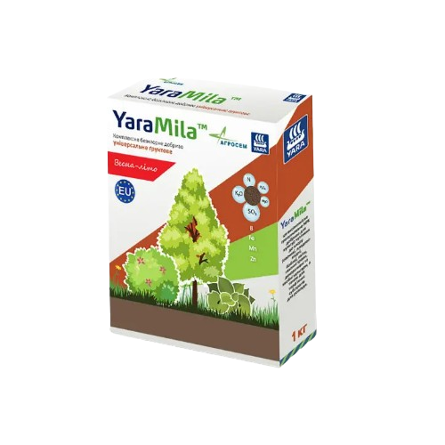 Добриво грунтове комплексне безхлорне універсальне 1кг Весна-Літо Yara Mila Житомир