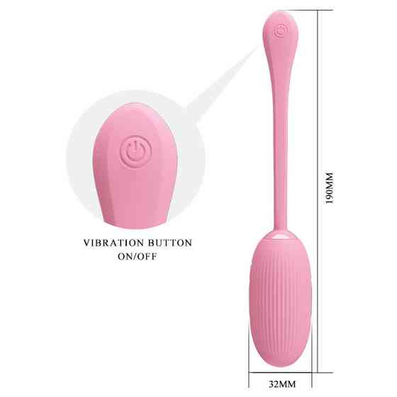 Віброяйце - Pretty Love Doreen Electric Shock Egg Light Pink (App) Sex Aura Київ
