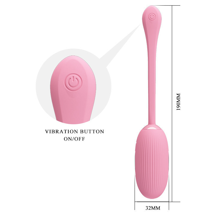Віброяйце - Pretty Love Doreen Electric Shock Egg Light Pink (App) Sex Aura Київ - фото 5