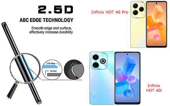Защитное стекло ArmorGlass для Infinix HOT 40 Pro, HOT 40i – устойчивое к царапинам и ударам Киев