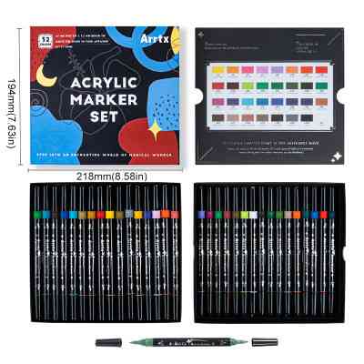 Художественный маркер Arrtx акриловые AACM-03-32, 32 цвета (LC302802) Винница
