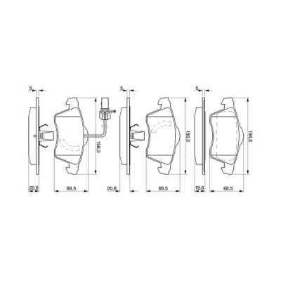 Гальмівні колодки Bosch 0 986 424 537 Вінниця