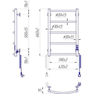 Сушарка для рушників MARIO Класік НР-I (2.3.0113.10.WG) Вінниця