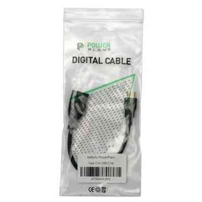 Дата кабель USB 3.0 Type-C to AF 0.1m PowerPlant (KD00AS1257) Винница