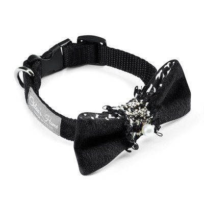 Ошейник для животных Chloe's Home Perlove черный M (CLH5439) Винница - изображение 1
