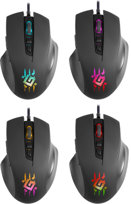 Миша Defender Wolverine GM-700L RGB, 7 кнопок, 12800 dpi (52700) (6823853) Київ - фото 2