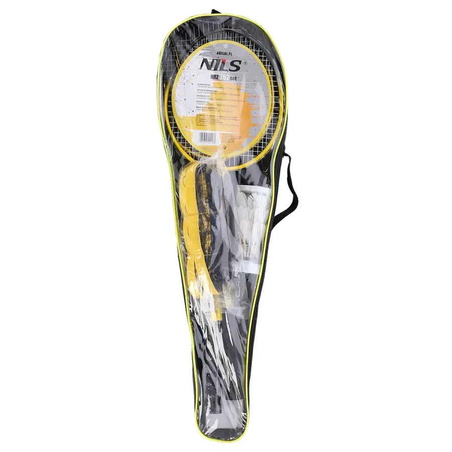 Ракетки для бадмінтону NILS NRZ262  + 3 волани + сітка 600х60см + чохол Київ - фото 6