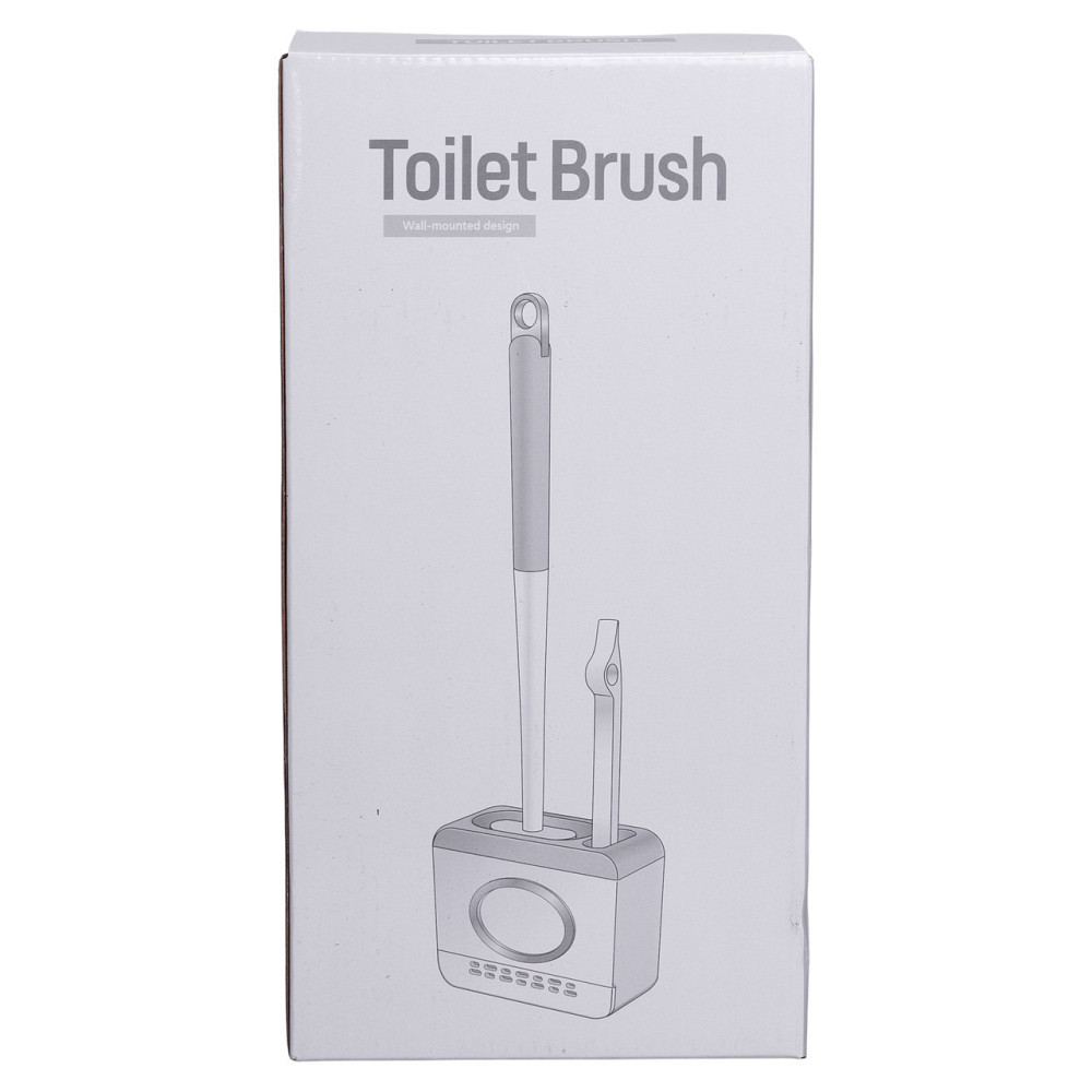 Силіконовий йоржик для туалету настінний 13×5.5×42 (см) йорж для унітазу силіконовий із щіткою йоржик для унітазу HP-35015-48DG Київ - фото 10