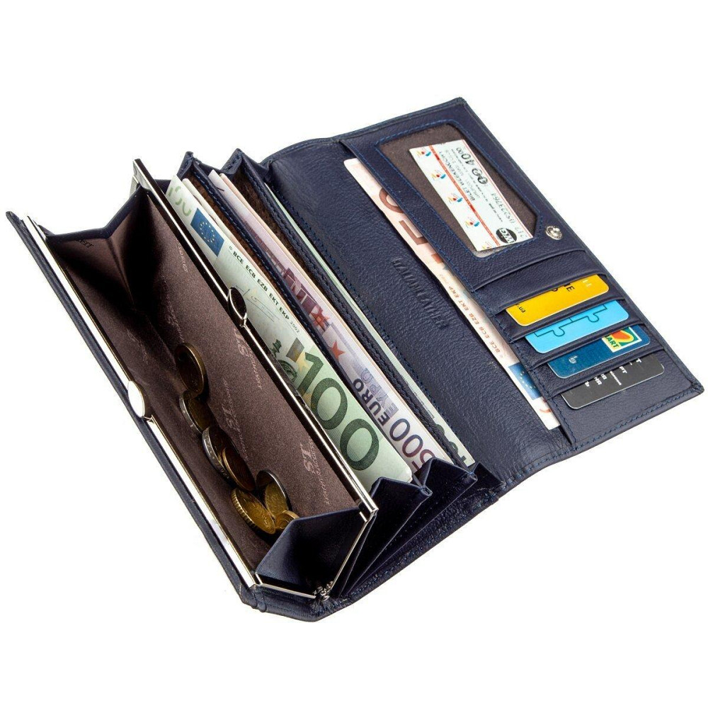 Женский кошелек с внешним отделением ST Leather 18895 Синий Киев - изображение 4