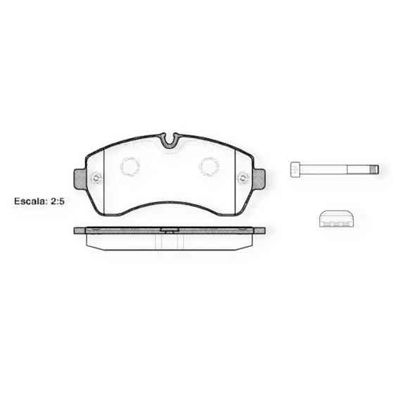 Колодки передние MB Спринтер -Фольцваген Крафтер 06- спарка. тормозные Мукачево