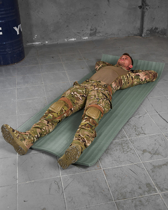 Туристичний коврик каремат товстий великий 190 80 2 см з кріпленням стропи для транспортування Одеса - фото 12