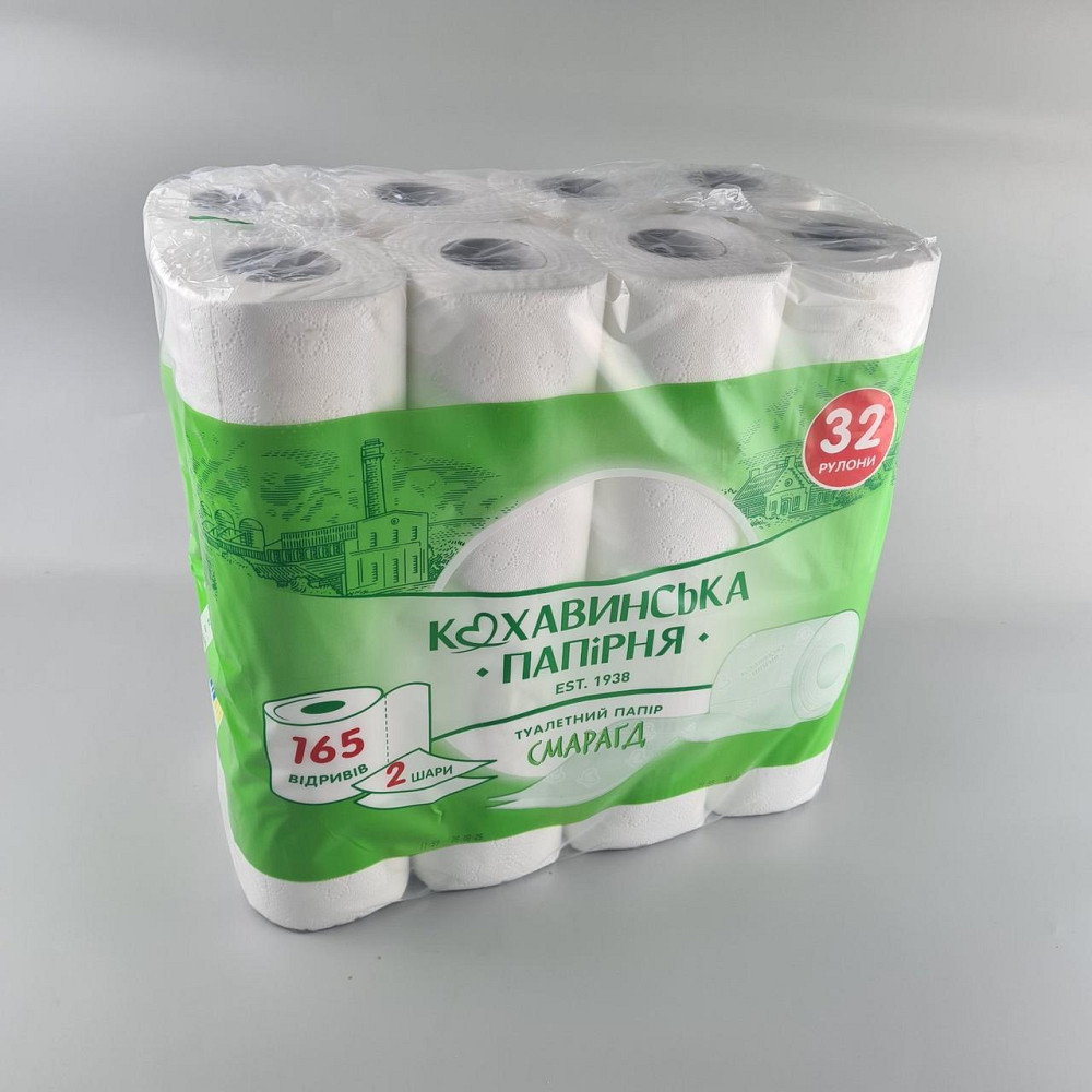 Туалетний папір Смарагд" 96*110/45 целюлоза. 2 шар. (32 шт.)  (1 пачка) Харків - фото 4