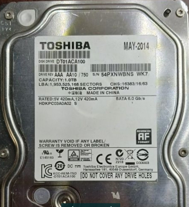 Жорсткий Диск для ПК 3.5" HDD 1 TB Харків - фото 3