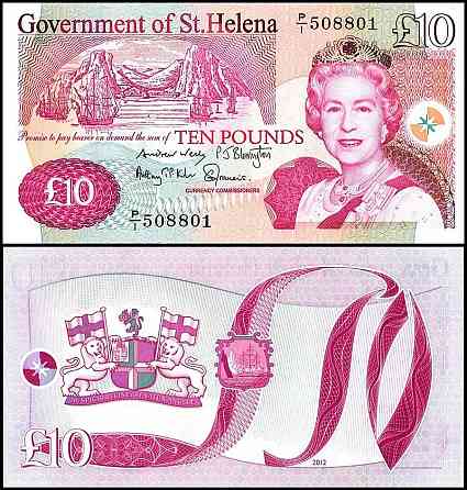 Святої Єлени / Святой Елены / Saint Helena 10 pounds 2012 Pick 12b UNC Полтава