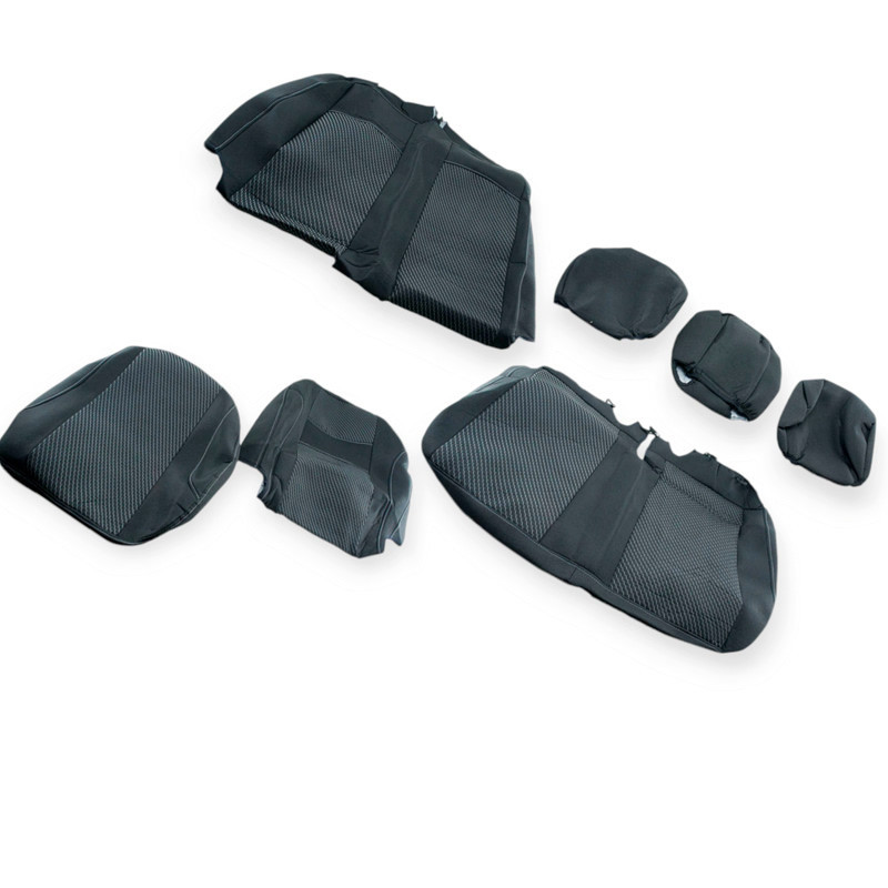 Чохли салону opel vivaro (1+2) 2001-2014 фургон «тканина» чорні Мукачево - фото 1