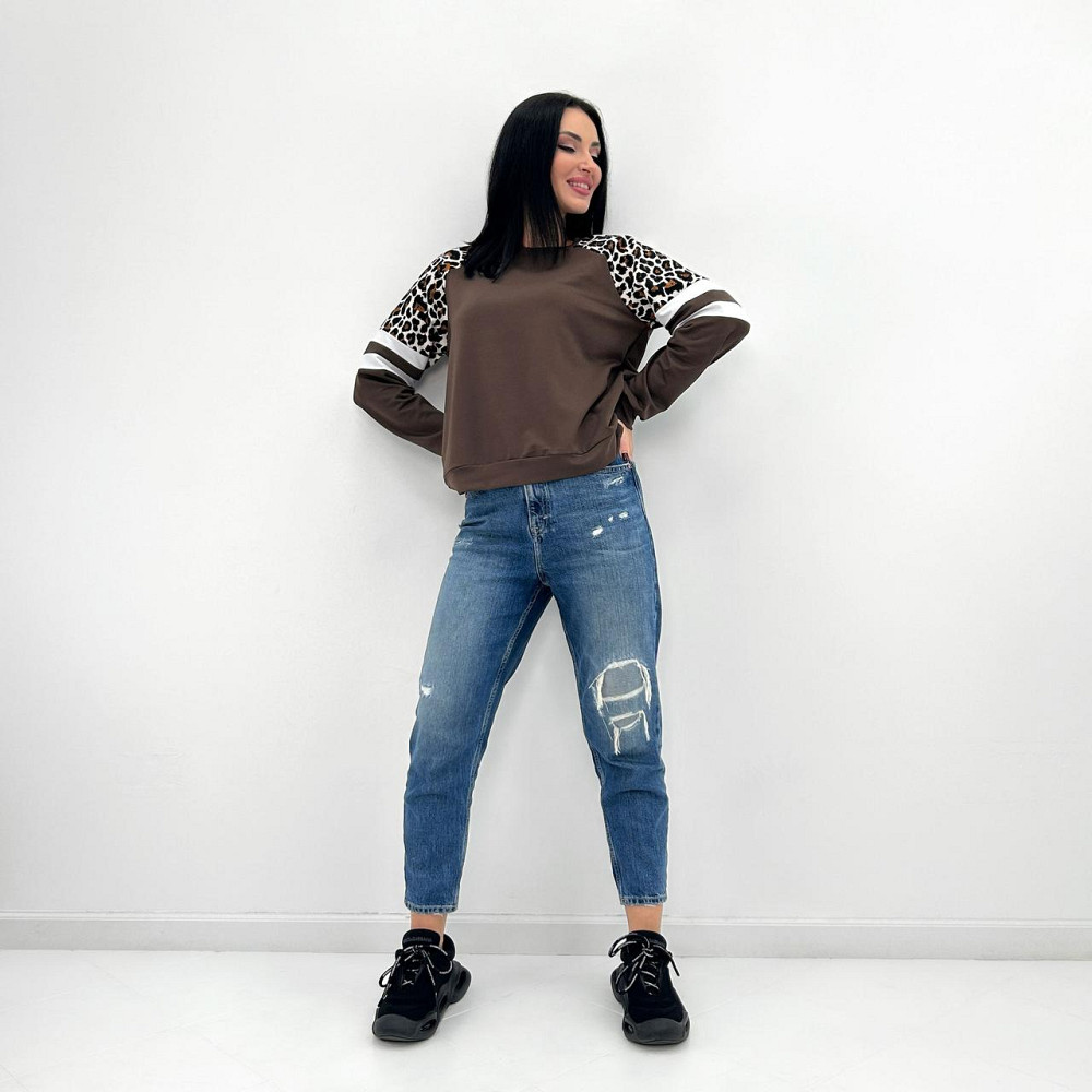 Женский свитшот со вставками 