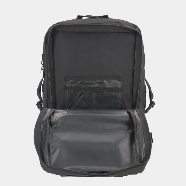 Рюкзак 48л тактический водонепроницаемый с молли Чорний Одесса - изображение 10