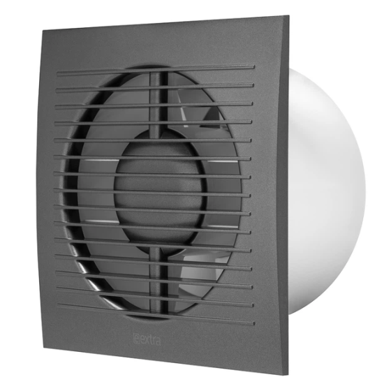 Вытяжной вентилятор Europlast E-extra EE125A 125 мм, 150 м³/ч, 16 Вт, IPX4, антрацит Киев