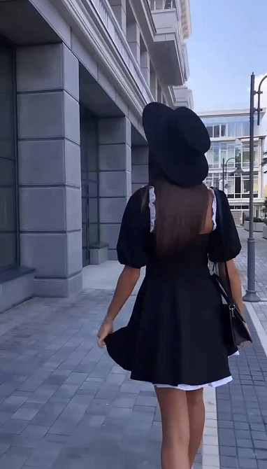 Женское приталенное платье с рюшами крепдайвинг Одесса - изображение 3