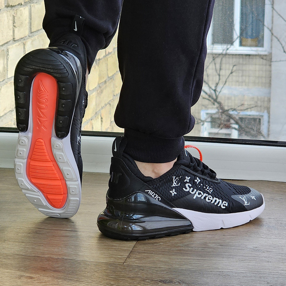 Кросівки Nike 270 Чоловічі Чорні Найк з Амортизацією Тканинні Літні Сіточка (розміри: 41,42,43,44,45) — 001 Дніпро - фото 4