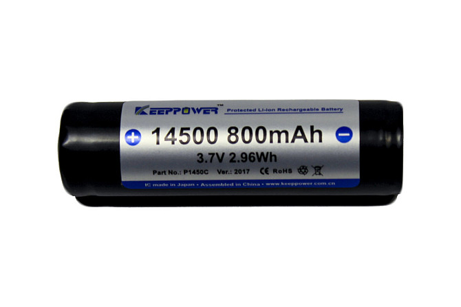 Акумулятор Keeppower 14500 800mAh з захистом Вінниця - фото 3