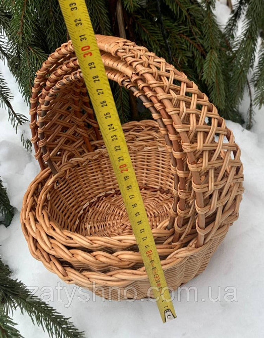 Кошик із лози на подарунки Київ - фото 2