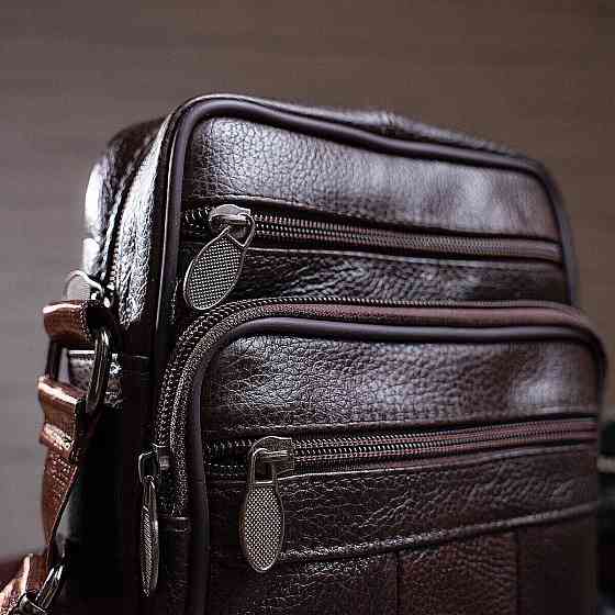 Сумка мужская кожаная Vintage 14987 Коричневая Киев