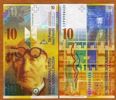 Швейцарія / Швейцария / Switzerland 10 Francs 2013 Pick 63е UNC Полтава