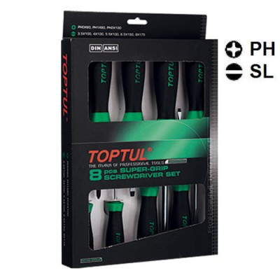 Набор отверток Toptul 8 шт. (GAAE0807) Винница - изображение 1