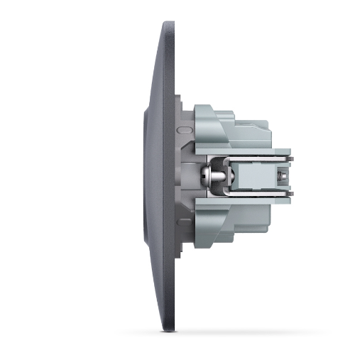 BINERA чорний графіт Розетка внутрішня 1-а із заземленням Videx Житомир - изображение 4