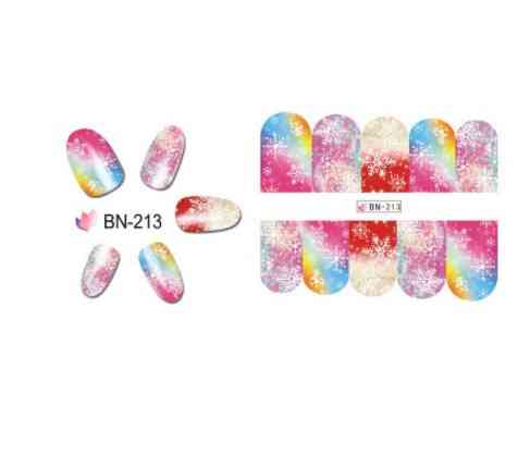 Наклейки на ногти новогодние снежинки, размер стикера 6*5см, инструкция по применению есть в описании Киев