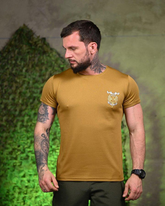 Тактическая потоотводящая футболка вірний кайот ПП7718 Одеса - фото 2