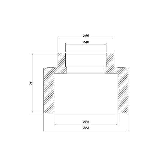 Муфта PPR Thermo Alliance 63х40 Киев