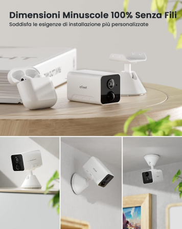 Беспроводная камера видеонаблюдения ieGeek 1080P, Wi-Fi, AI/PIR, ночное видение, 2-Way Audio, Alexa, IP65, White Киев