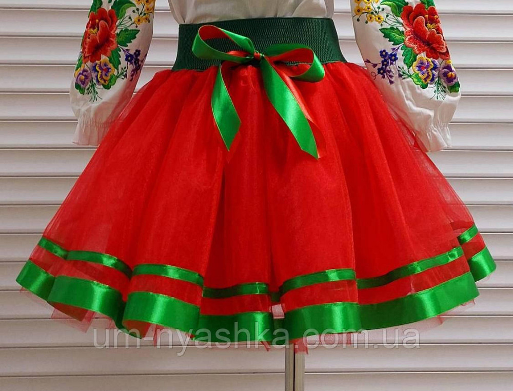 Зелена спідниця під вишиванку Кривий Ріг - фото 3