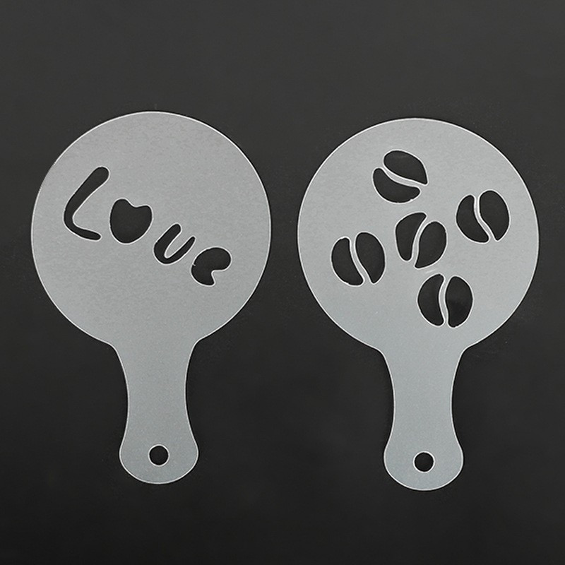 Набор трафаретов для кофе 16 штук 85 мм серый Киев - изображение 7