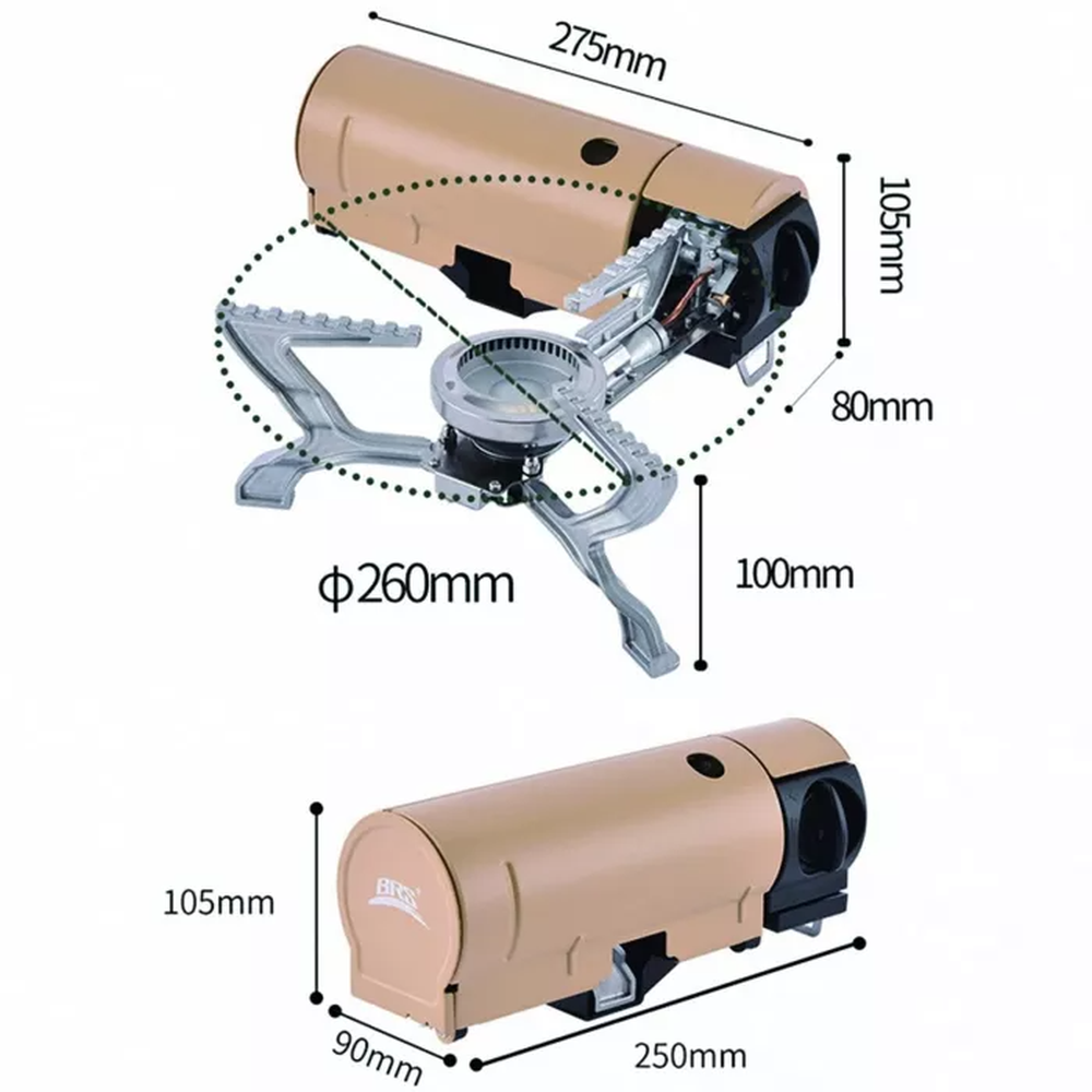 Газовий пальник BRS-99 бежевий Рівне - фото 5