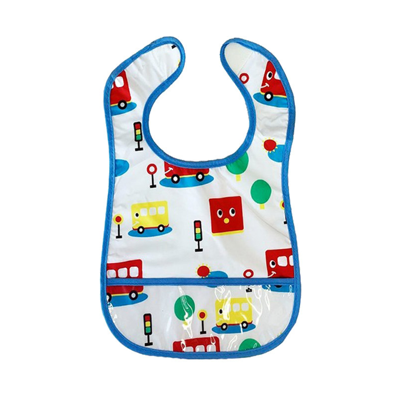 Детский слюнявчик клеенчатый MGZ-0601(Light-Blue) на липучке Винница - изображение 1