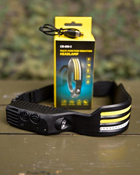 Налобний сенсорний ліхтарик червоного світіння CB-689-3 ПП7739 Одеса - фото 2