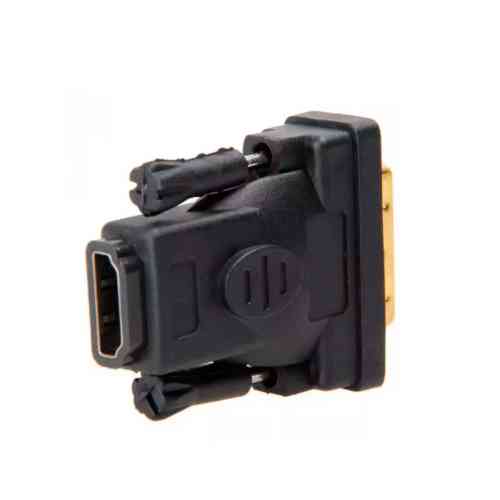 Адаптер DVI-I (24+5) - HDMI, папа-мама, переходник, позолоченный Винница