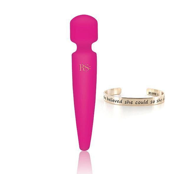 Вібромасажер Rianne S: Bella Mini Wand Rose, 10 режимів, медичний силікон, подарункове паковання Sex Aura Київ - фото 1