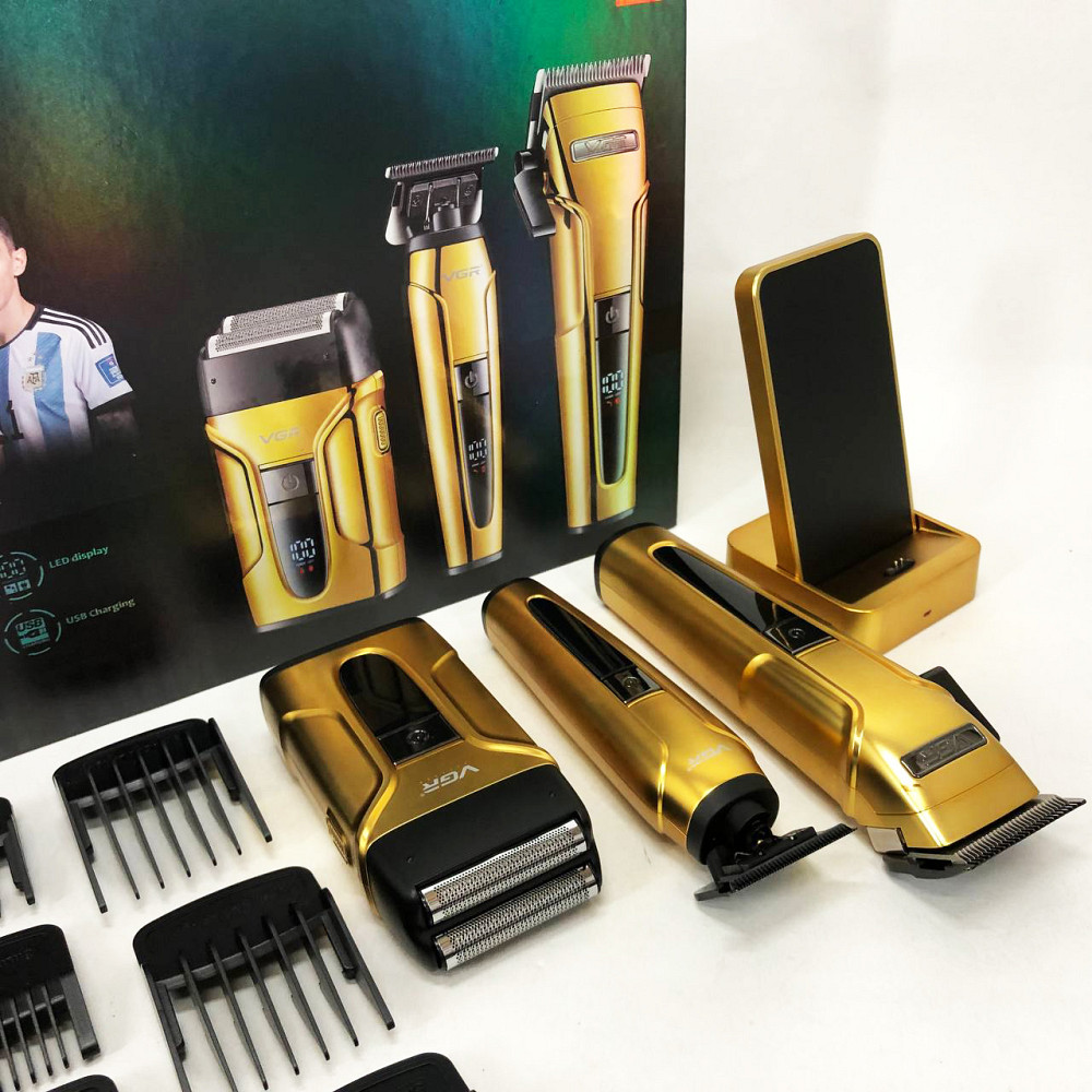 Электрическая машинка триммер для волос и бороды, Домашняя машинка аккумуляторная для стрижки волос PN-16 Львов - изображение 7