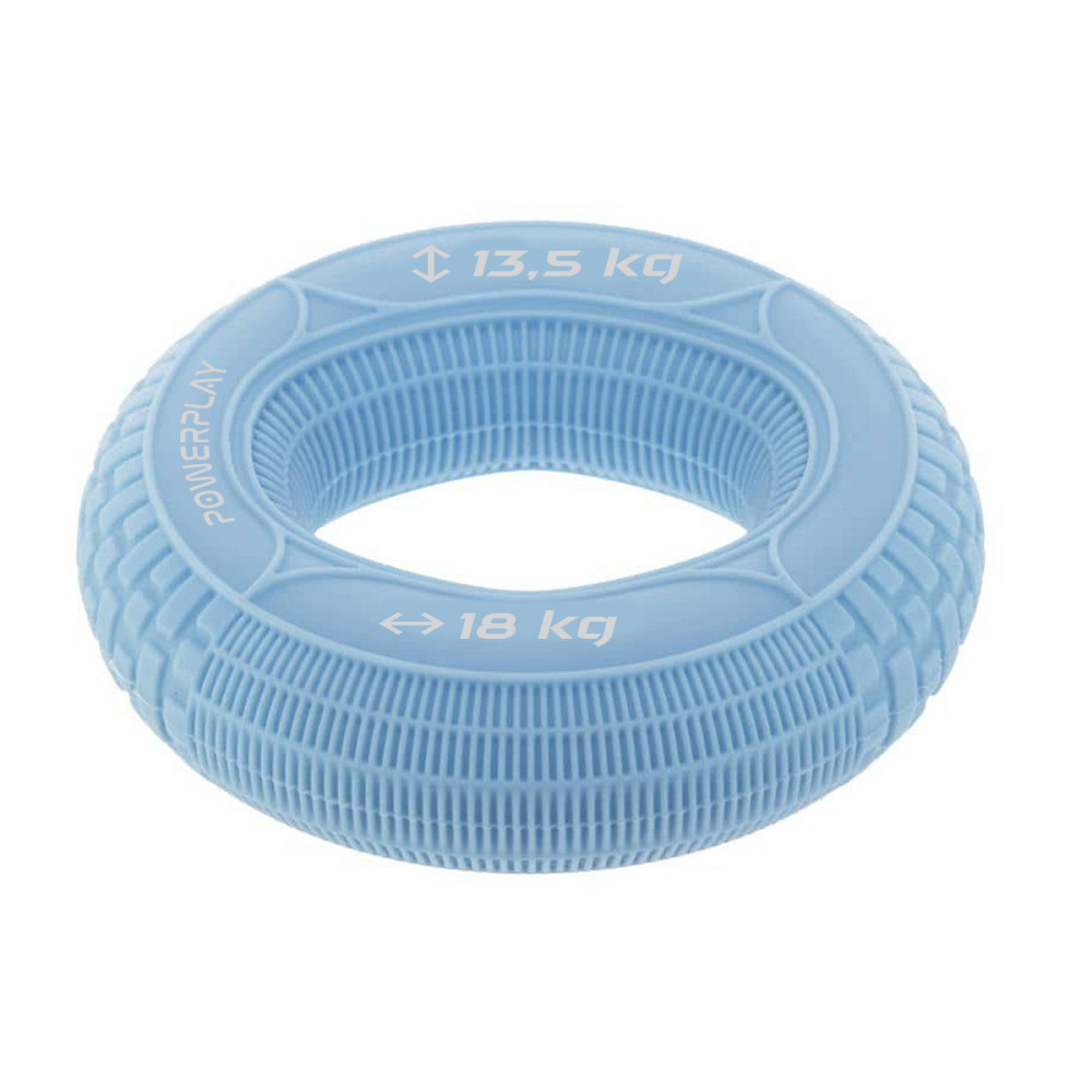 Еспандер кистьовий силіконовий PowerPlay PP-4330 Hand Grip Loops Light 13.5-18 кг. Блакитний Каменское - изображение 2