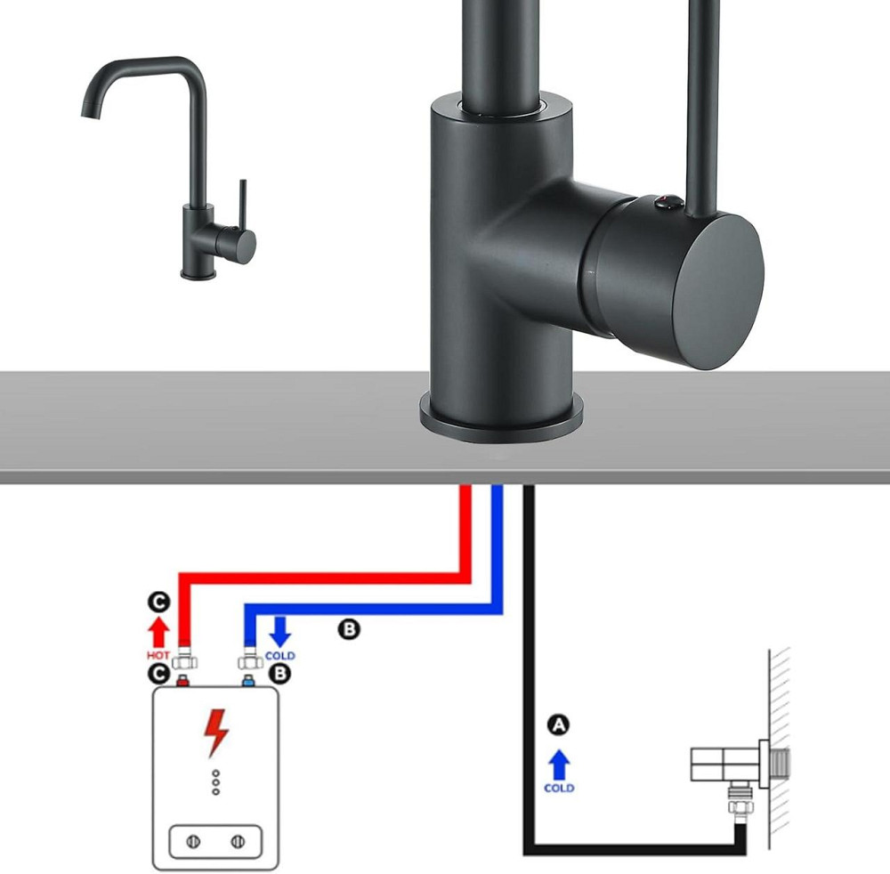 TVTIUO Кухонный смеситель низкого давления для бойлера вращающийся кухонный смеситель на 360 град из Германии Днепр - изображение 2