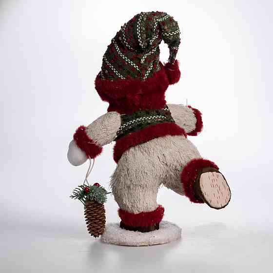 Yiwu Новорічна фігурка Сніговик з шишкою 26×21×38 (см) CR-4-15 Коломыя