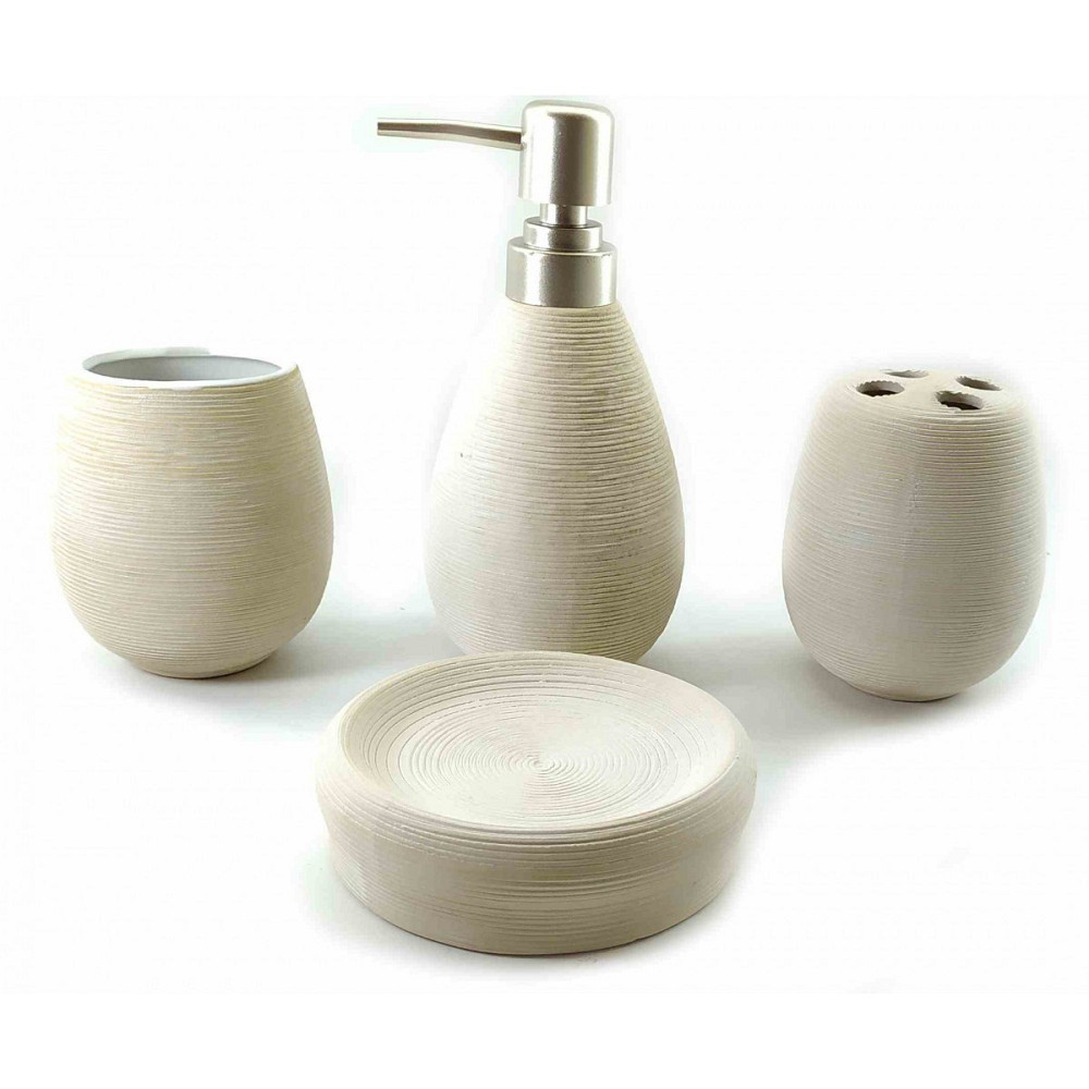 Набор для ванной белый керамический Киев - изображение 1