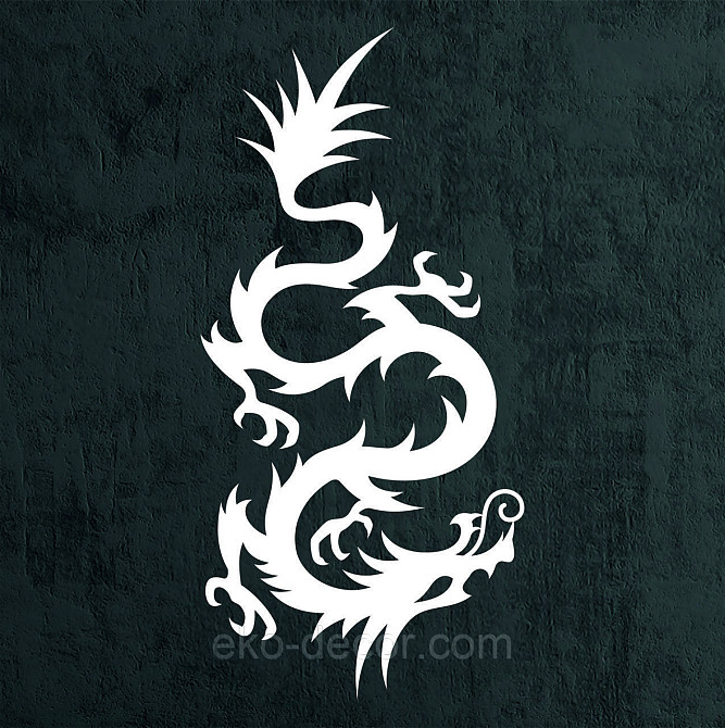 Декоративне настінне Панно  «Дракон» , Декор на стіну 70*33 см, Білий Київ - фото 8